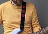 Limited Edition Red Sparkle Hearts Guitar Strap 