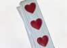 Limited Edition Red Sparkle Hearts Guitar Strap 