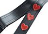 Limited Edition Red Sparkle Hearts Guitar Strap 