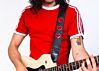 Limited Edition Red Sparkle Hearts Guitar Strap 