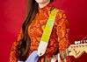 Peace Sign Guitar Strap - Color