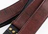 Oxblood Faux Lizard Skin Guitar Strap