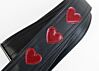 Limited Edition Red Sparkle Hearts Guitar Strap 
