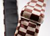 The Pasha - Burgundy & White Guitar Strap