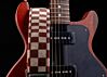 The Pasha - Burgundy & White Guitar Strap