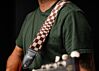 The Pasha - Burgundy & White Guitar Strap