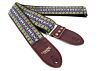 Lavender and Gold Dylan Vintage Bohemian Guitar Strap