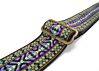 Lavender and Gold Dylan Vintage Bohemian Guitar Strap