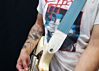 Lake Placid Blue Double Stitch Guitar Strap 
