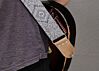 Victorian Ink and Canvas Paisley Guitar Strap