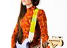 Peace Sign Guitar Strap - Color