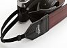 Dark Red Luggage Camera Strap