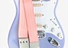 Soft Pink Seatbelt Guitar Strap