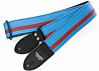 Sky Blue and Red Racer X Guitar Strap
