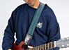 Static Age Squiggle UHF Vintage 70's Velour Guitar Strap