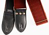 Royal Red 1970's Vintage Cloth Guitar Strap V2