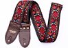 Buckskin Hendrix Woven Guitar Strap Made Of Recycled Seatbelt and Vegan Leather 