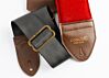 Extra Wide Scout Caravan Royal Red Detroit  1978 Padded Guitar And Bass Strap