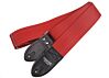 All Red Double Stitch Guitar Strap 