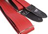 All Red Double Stitch Guitar Strap 