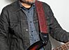 3 inch Wide Paisley Guitar Strap: Now  in Oxblood or Ivory