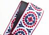 Psychedelic White Red And Blue Camera Strap