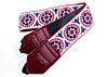 Psychedelic White Red And Blue Camera Strap