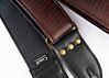 Oxblood Faux Lizard Skin Guitar Strap
