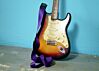 Recycled Bright Purple Seatbelt Guitar Strap 