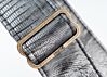 Gun Metal Faux Lizard Skin Guitar Strap - 38 Made