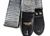 Gun Metal Faux Lizard Skin Guitar Strap - 38 Made
