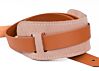 Slim 60's Guitar Strap - Classic Bucksin Inspired Natural Toned 