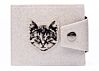Silver Sparkle Cat Billfold Wallet