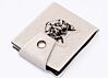 Silver Sparkle Cat Billfold Wallet