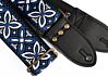 The Tiki Navy Vintage Blue Hippie Weave Guitar strap