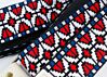 The Geo Knievel ’70s Red, White & Blue Hippie Weave Guitar Strap