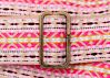 Dylan Pink and White Hippie Weave Boho Guitar Strap