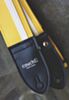 Yellow with White Racer X Guitar Strap