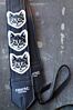 The Couch Cat Camera Strap- Black With White Cats