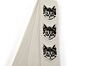 White Strap w/ Cats Guitar Strap