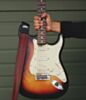 The Dark Red Luggage Guitar Strap