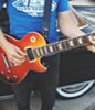 Recycled Navy Seatbelt Guitar Strap
