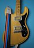 Black Orange & Blue Double Racer X Guitar Strap 
