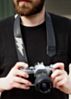 The Lightning Bolt Slim Camera Strap 1.5'