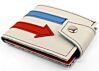 The All Mod Cons Red and Blue Arrow Wallet