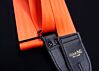 SPOOKY Orange Blackout Black Hardware Seatbelt Guitar Strap