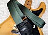 Forest Green Seatbelt Guitar Strap