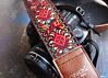 Buckskin Hendrix Camera Strap Made with Recycled Seatbelt And Vegan Leather 