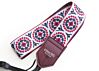 Psychedelic White Red And Blue Camera Strap
