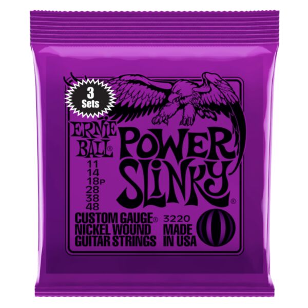 Power Slinky Electric Guitar Strings- 3 Pack 